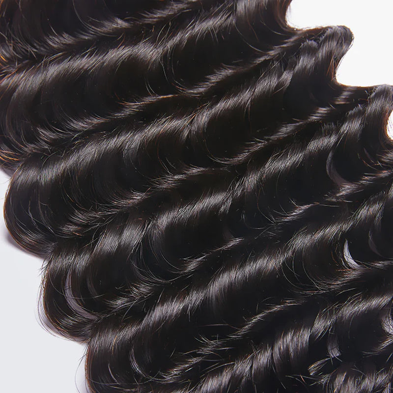 Deep Wave Brazilian 100% Virgin Hair Bundles 10-30''