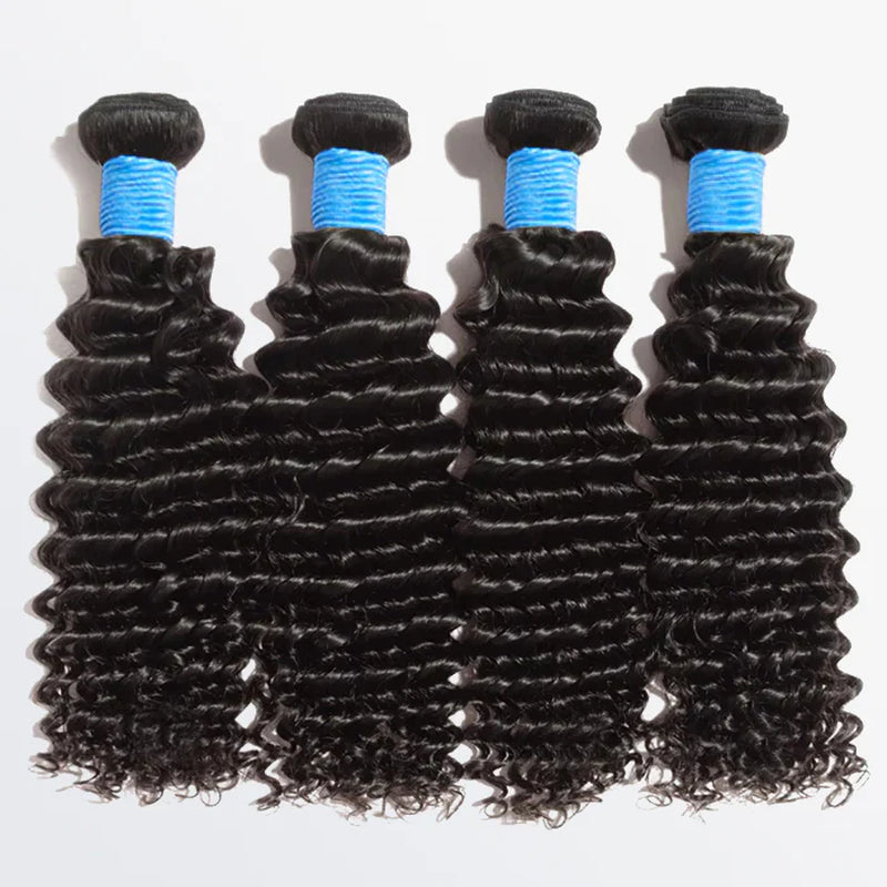 Deep Curly Brazilian 100% Virgin Hair Bundles 10-30''