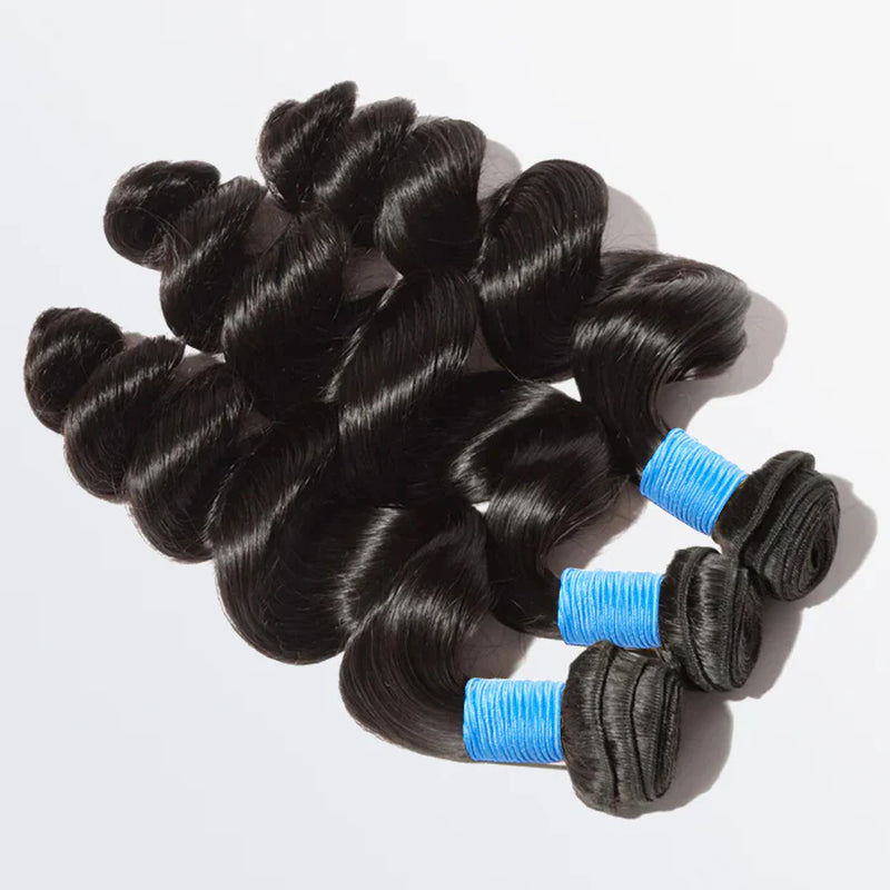 Loose Wave Brazilian 100% Virgin Hair Bundles 10-30''